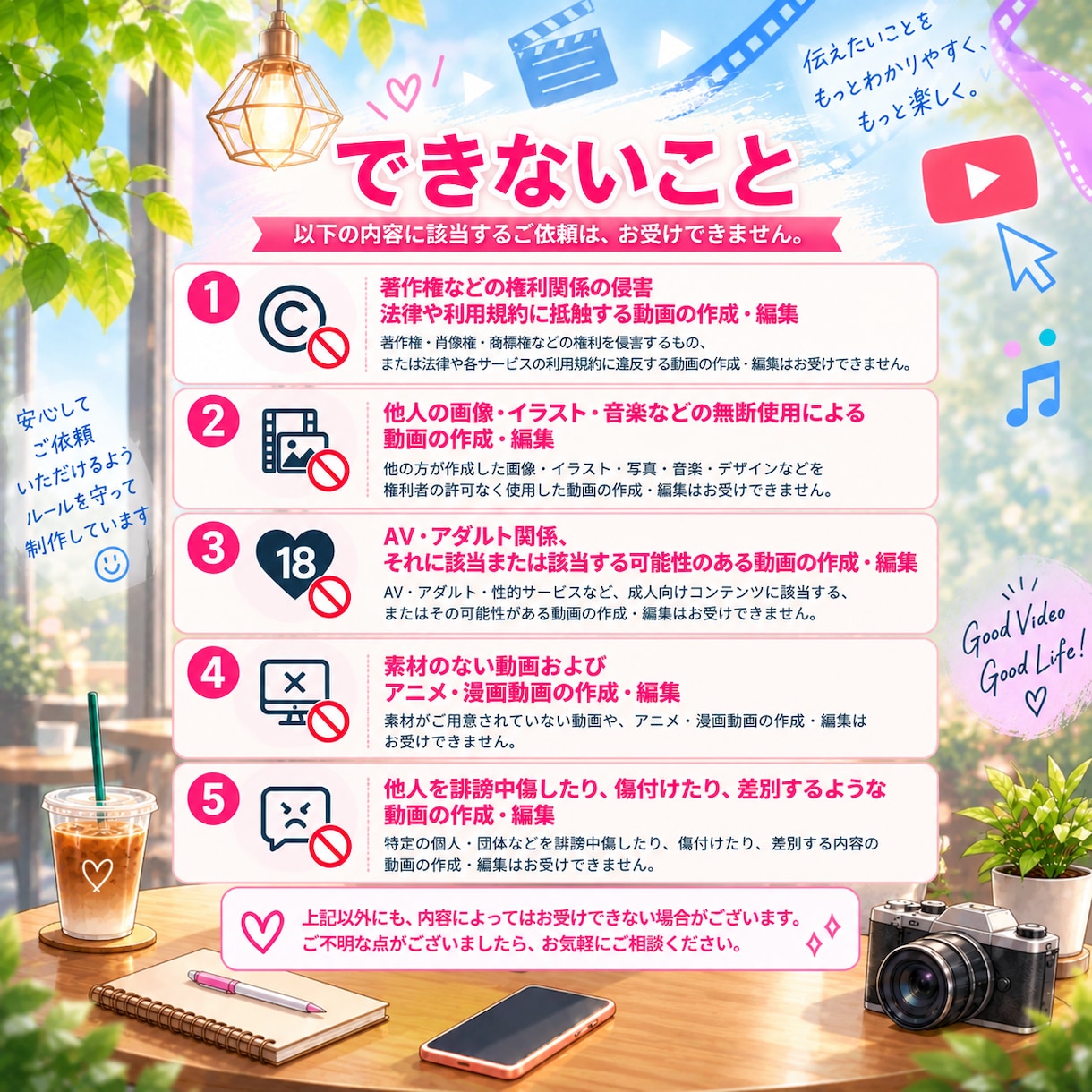 YouTube、SNSの動画編集承ります YouTube動画投稿者が丁寧に編集させていただきます。 イメージ5