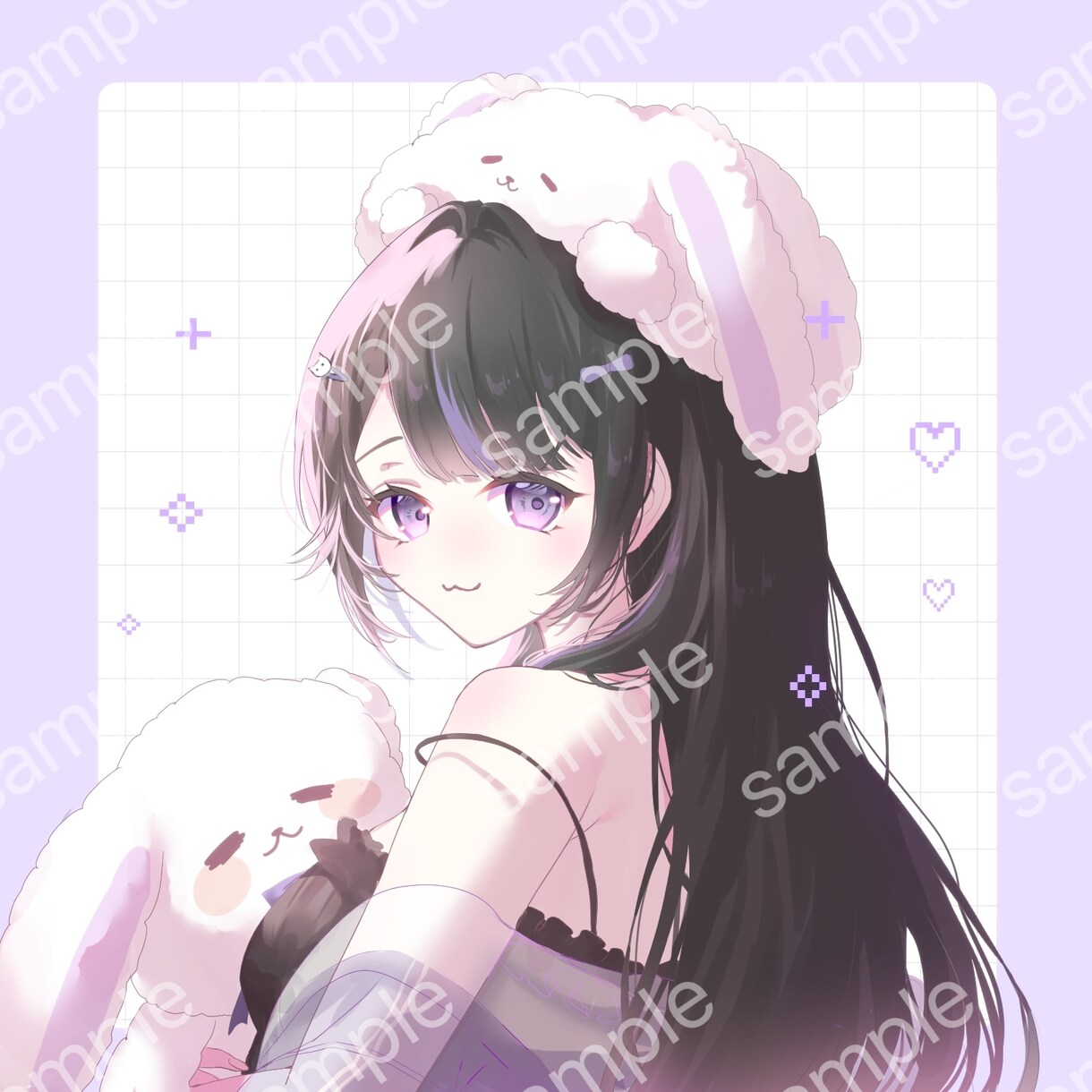 平均4日納品！バストアップイラスト描きます SNSアイコン用などに！可愛い、アニメ系の絵柄が好みな方へ！ イメージ8