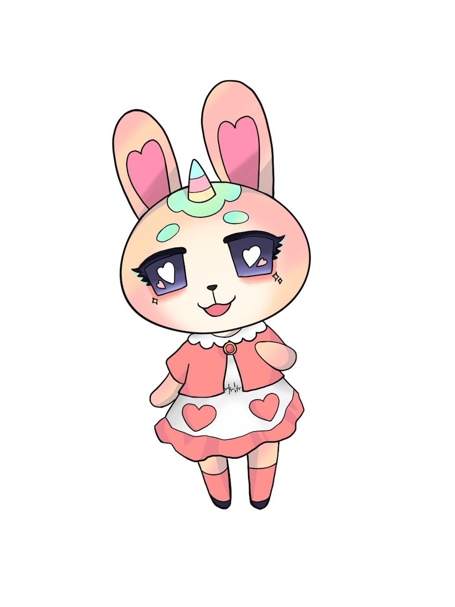どうぶつの森風イラスト描きます どうぶつの森の住人のようなキャラクターを描きます イメージ3