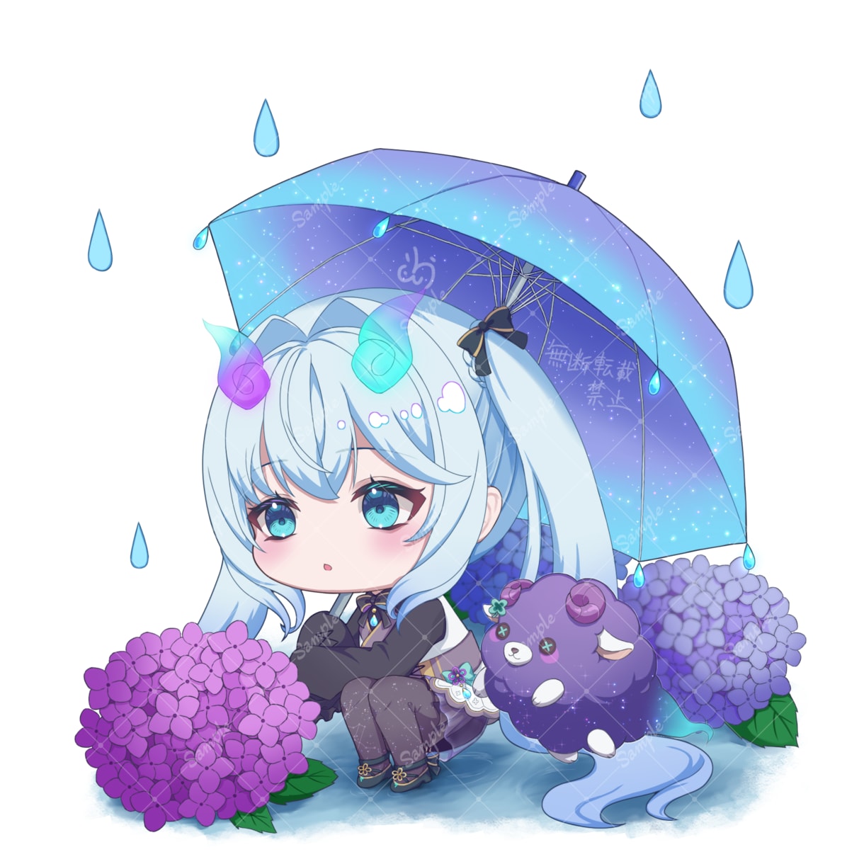 可愛いミニキャラ描かせていただきます アイコンやグッズ、貴方のocのデフォルメ化も対応可！！ イメージ7