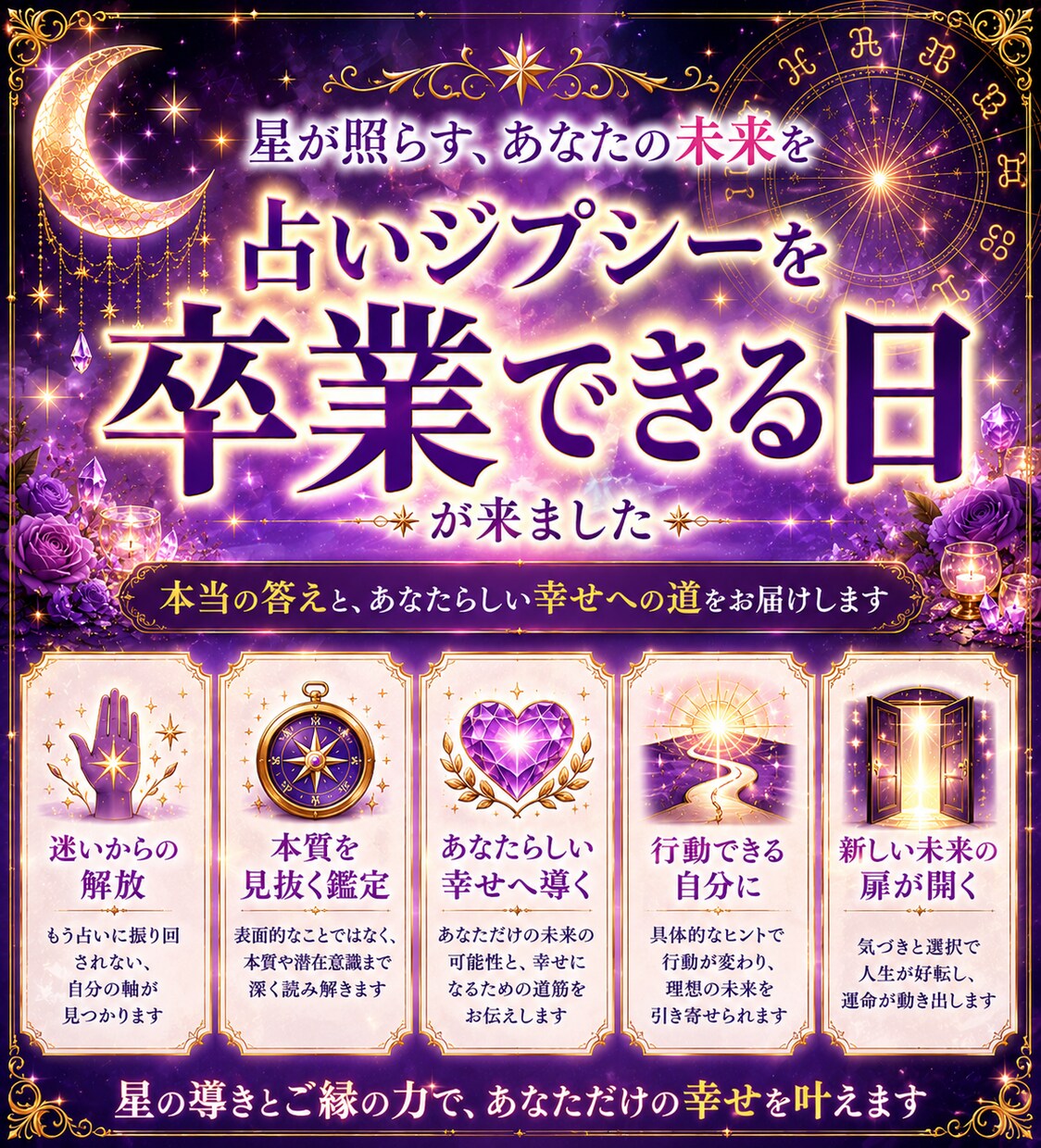 即日対応！西洋占星術のワンコイン鑑定します 恋愛・お仕事・金運・人間関係などのお悩みを占います。 イメージ8