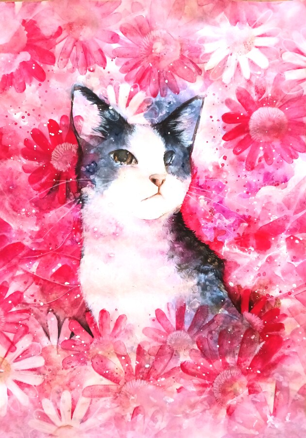 動植物のアート描きます 動物/花/ペット/インテリア/プチギフト/記念/贈り物 イメージ7