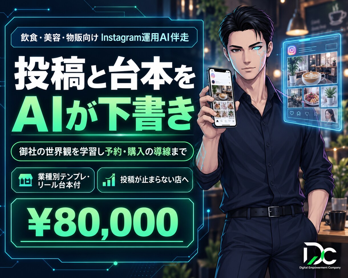 Instagramの投稿をまとめて作ります 御社の世界観を学習し通常投稿・リール・予約の流れまで設計 イメージ1