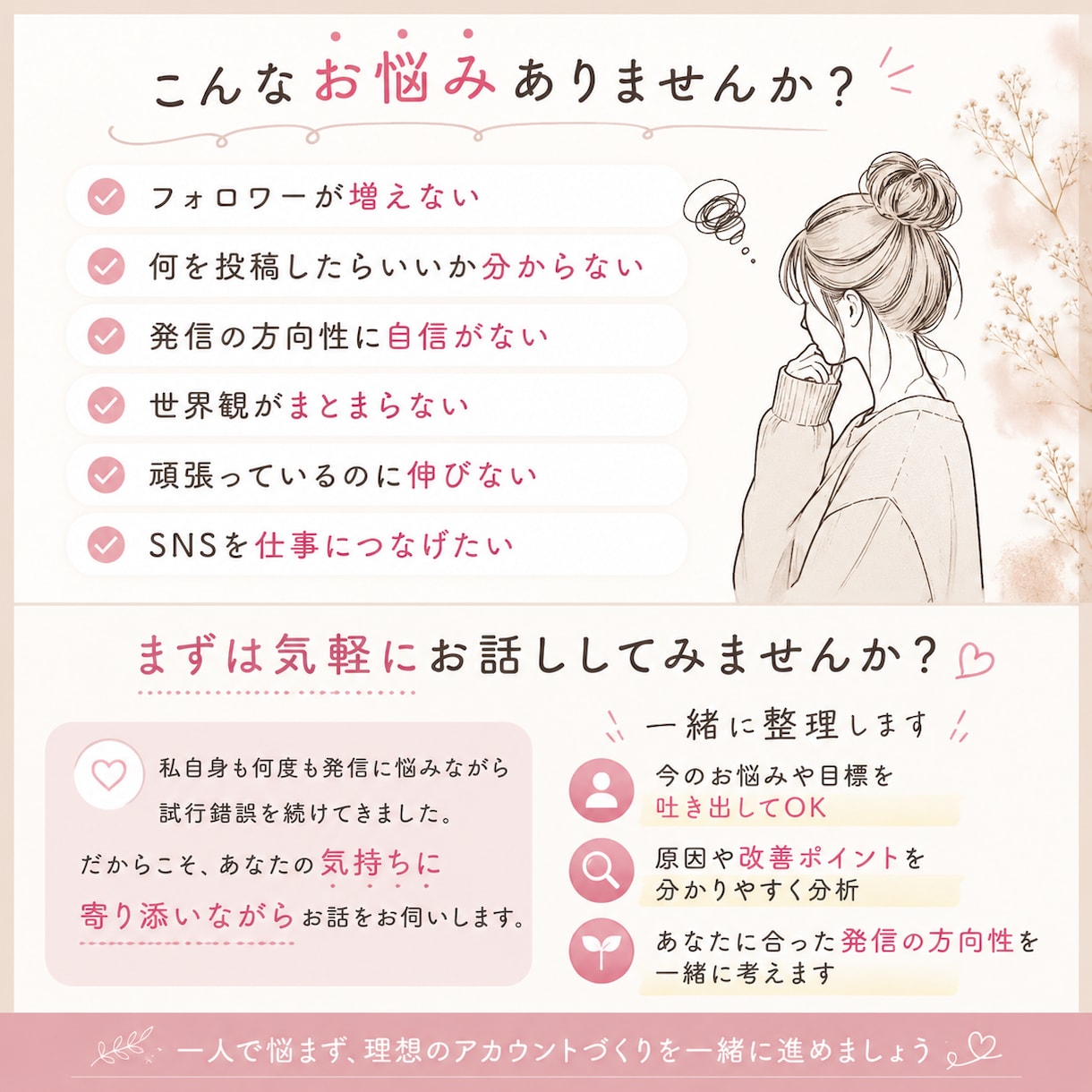 Instagramを30分で診断・改善提案します SNS運用多数経験・女性マーケターがInstagramを診断 イメージ2