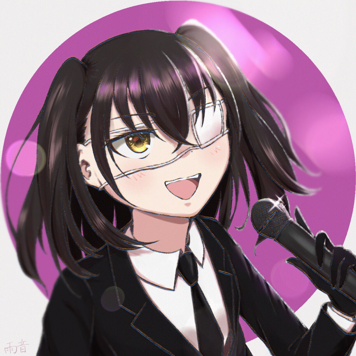 胸上イラストorデフォルメアイコンイラスト描きます 目が綺麗と好評いただく事が多いです！キラキラした絵が好きです イメージ3