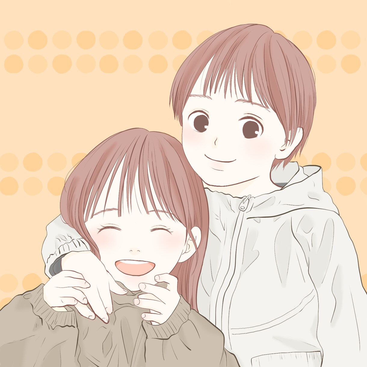 ふんわり柔らかいアイコンイラスト描きます シンプル淡い色味で優しさを表現　SNSやビジネス、贈り物にも イメージ4