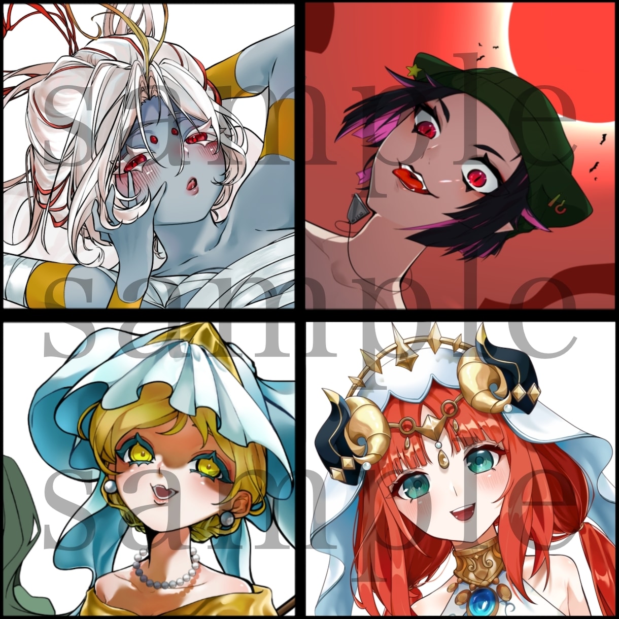 SNSアイコン描きます 完成度の高い女性キャライラストを求めている方へ！ イメージ1