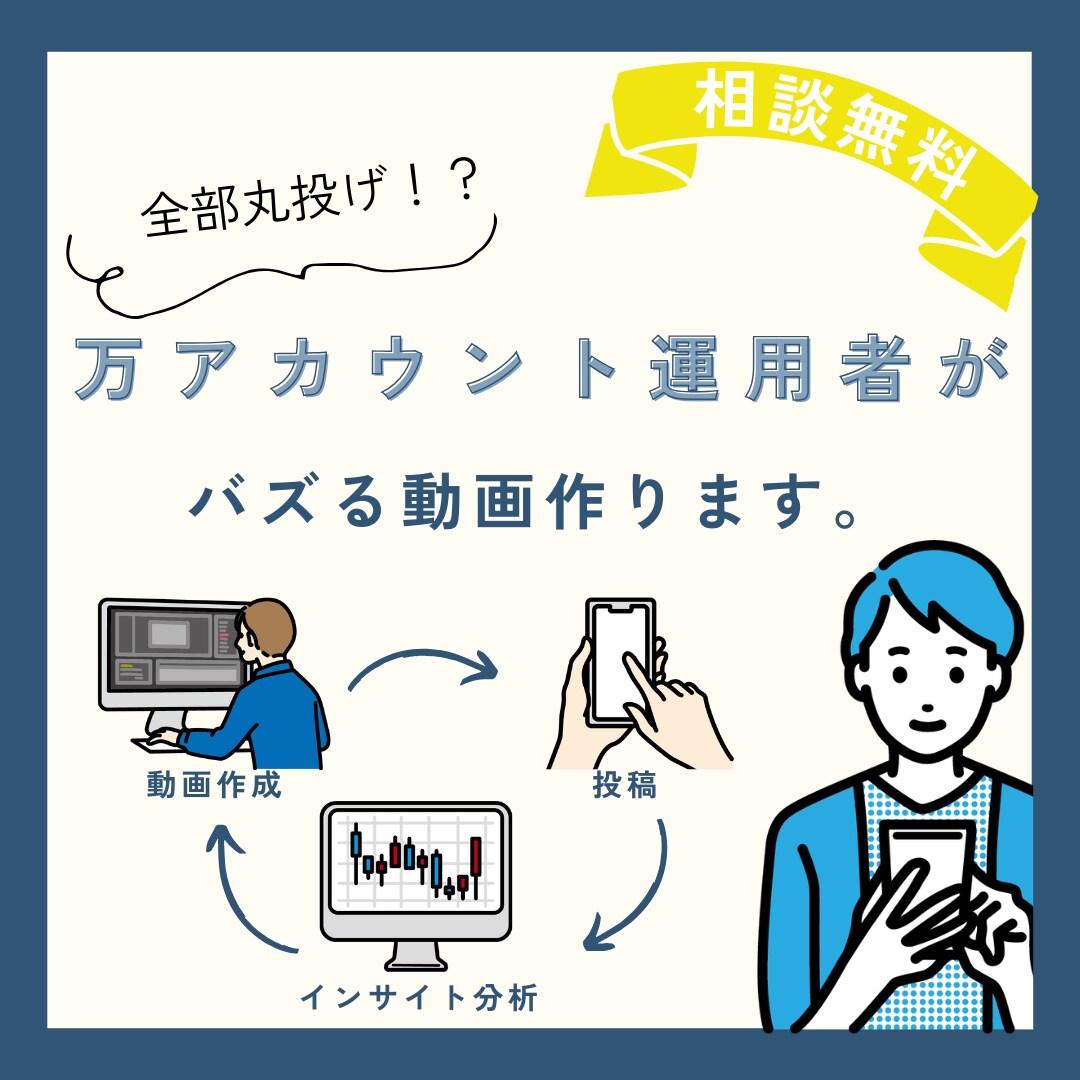 現役SNSマーケターがSNS運用を代行します 現役万アカウント運用者に丸投げできます！ イメージ2