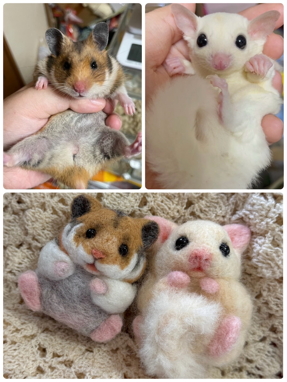 大切なうちの子を手のひらサイズマスコットにします うちの子オーダー　手のひらペット イメージ5