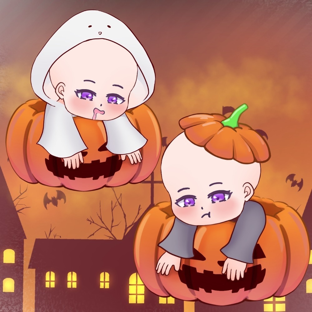 ハロウィン×量産イラストお描きします オリジナルキャラクターを最短3日で制作！ イメージ1
