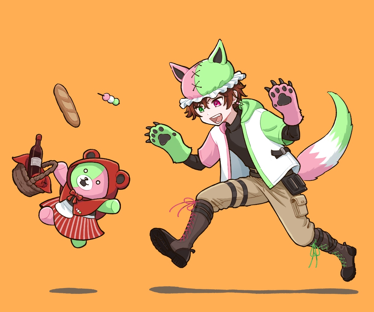商用OK！ポップでかわいいキャライラスト描きます 動画素材・プレゼントなどに！動物とペアのイラストも得意です。 イメージ8