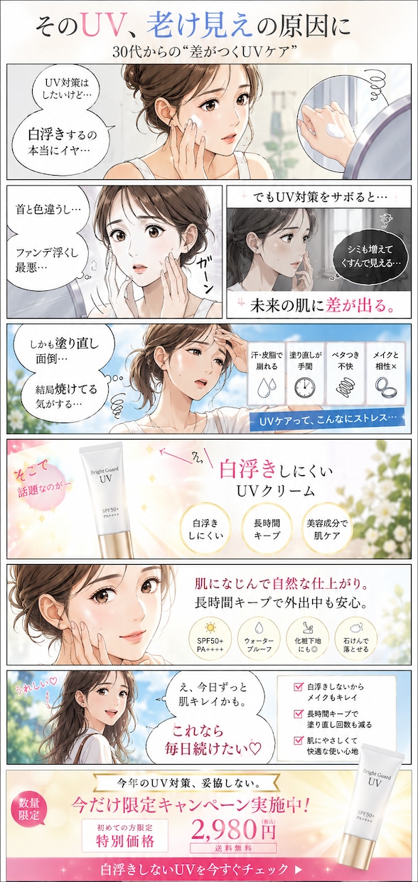成約率を高める広告マンガLPを制作します AI活用で高品質・高反応のLPを制作 イメージ2