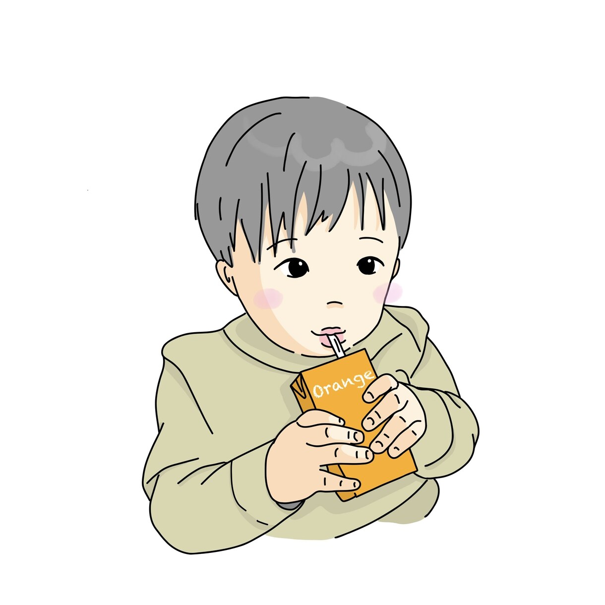 子供や家族の思い出写真を元に線画イラストにします ポーズ、服、表情の修正OK◎子育てママイラストレーター⭐︎ イメージ4
