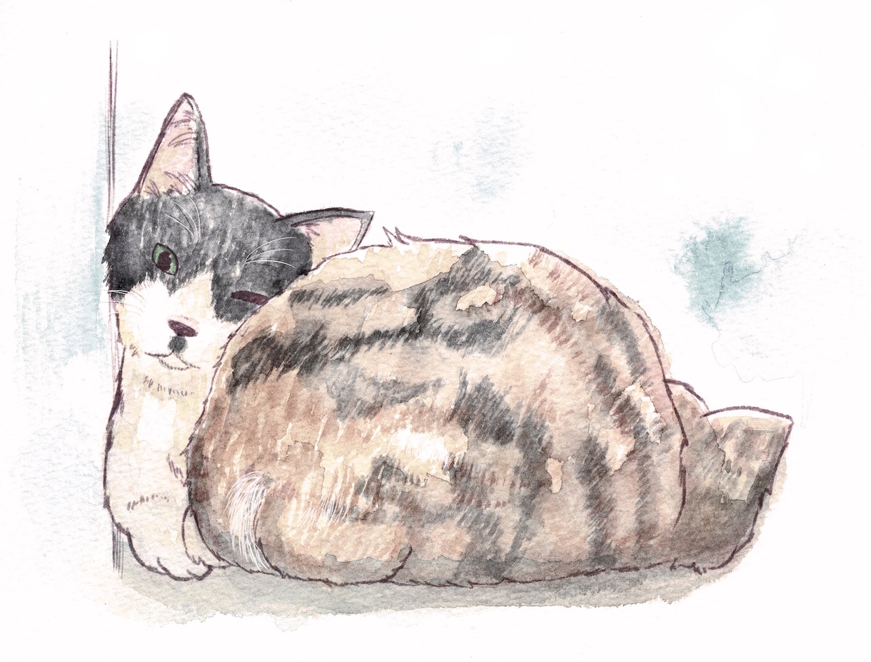 水彩画でわんちゃん、ねこちゃん等イラストをかきます プレゼントやお家での鑑賞、スマホの待ち受けなどにも対応します イメージ8