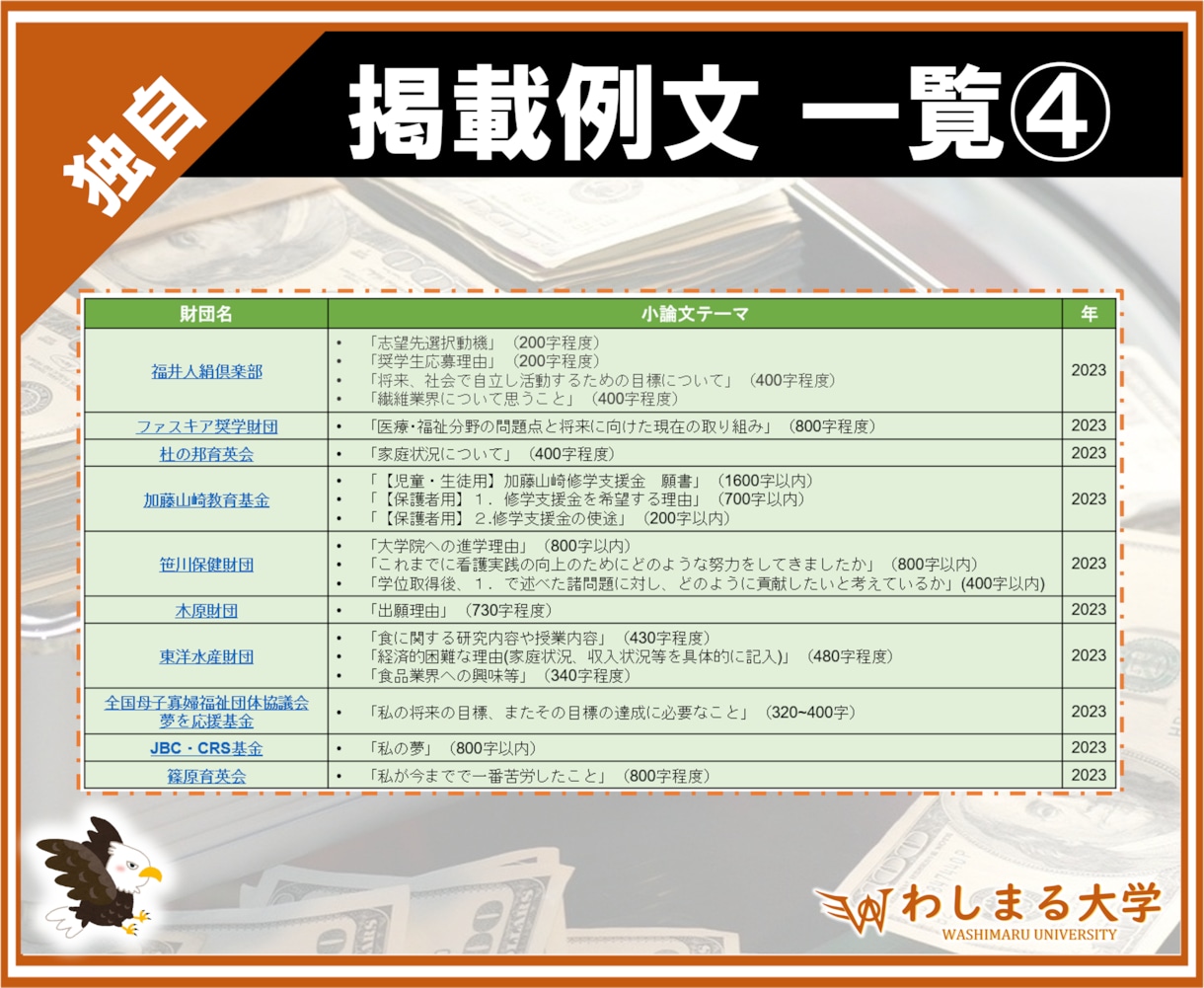 大ボリューム❗️奨学金の小論文例文集、提供します 100種以上の作文集！申請テンプレートとして活用しよう！ イメージ5