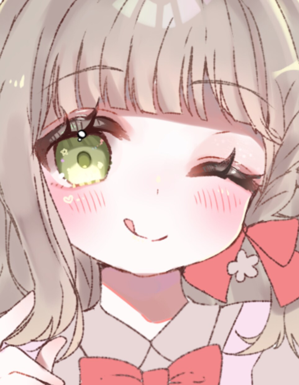かわいい女の子のアイコン描きます キラキラ可愛いイラスト探してませんか？(˶' ᵕ ' ˶) イメージ3