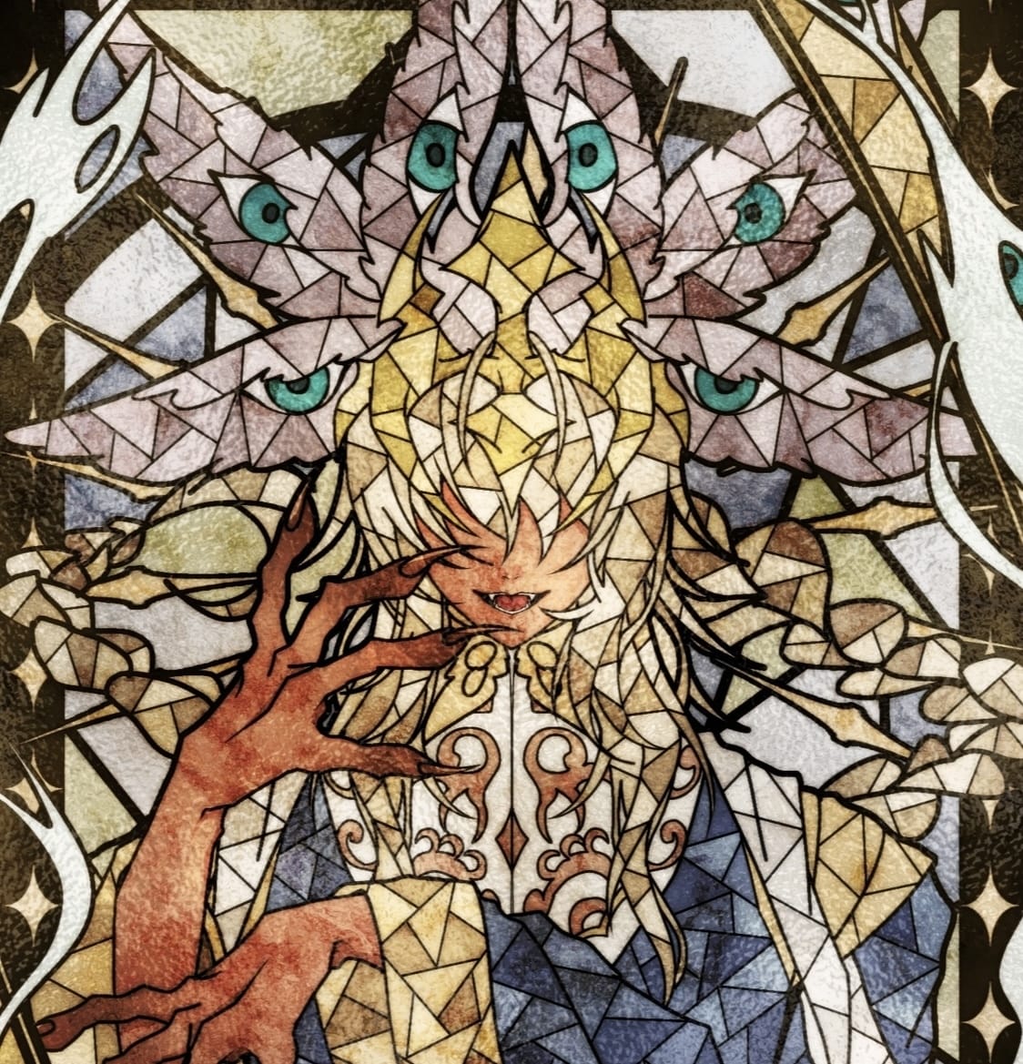 美しい✨ステンドグラスのような絵を描きます あなたの世界観をギュッと1枚のステンドグラスにします✨ イメージ7
