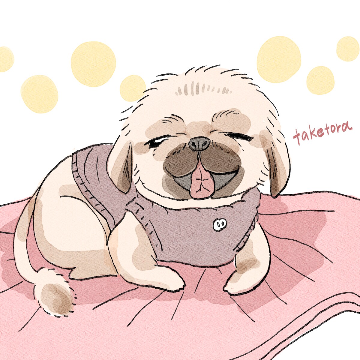 あなた様の可愛い家族描きます リアル・ポップなど様々なタッチで承ります！ イメージ1