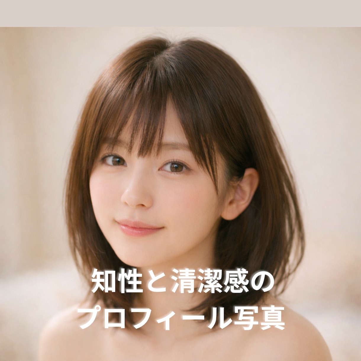 清潔感と知性の女性プロフィール写真をお届けします 知性とやさしさが伝わるプロフィール写真 イメージ1