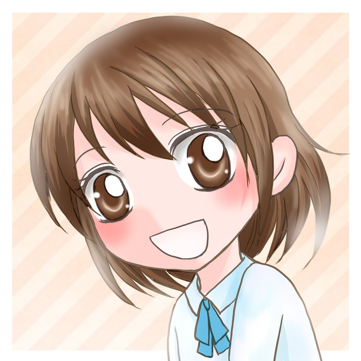 かわいいアニメ調ＳNＳアイコン描きます かわいい！アニメ調カラーイラストをアイコンにしませんか？ イメージ3