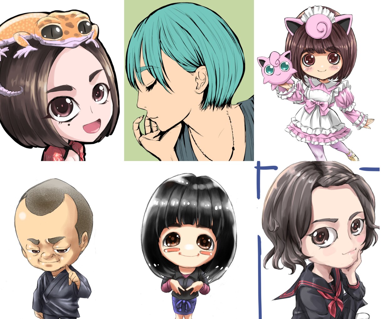アイコン、バナーイベント絵など描きます ゲーム業界経験者、いろんなタッチでキャラ描きます。 イメージ9