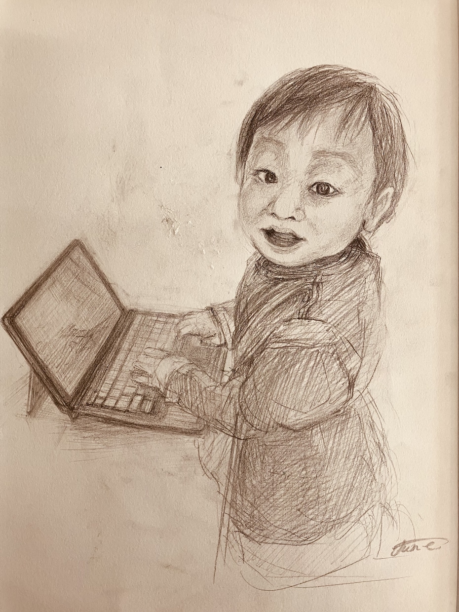 肖像画描かせて頂きます インテリアに馴染む鉛筆画、描かせて頂きます。 イメージ2