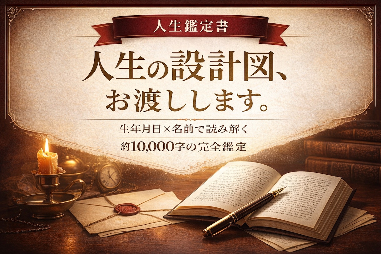 人生の設計図、お渡しします あなたの本質・運命・転機を具体的に読み解きます イメージ1