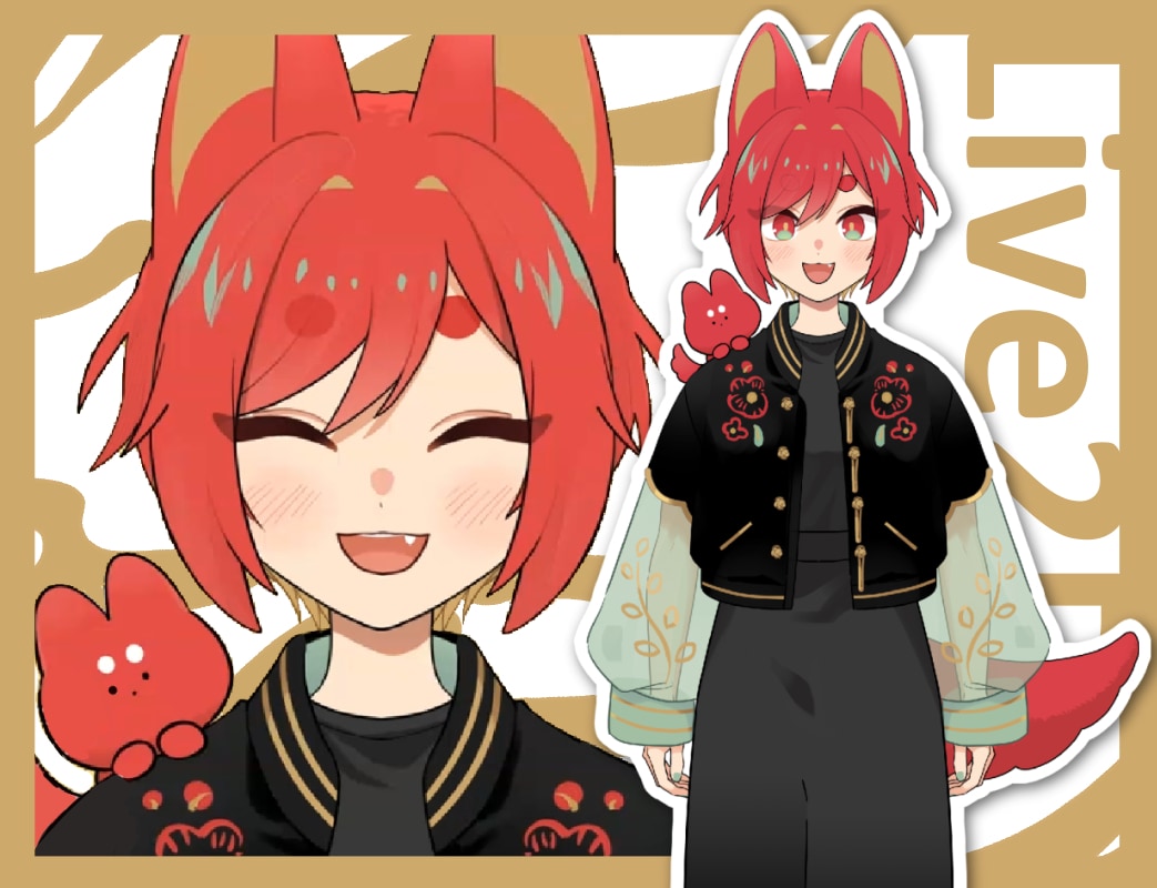 Vtuber用Live2Dイラスト制作承ります パーツ分けイラスト　キャラクターデザインもOK！ イメージ1