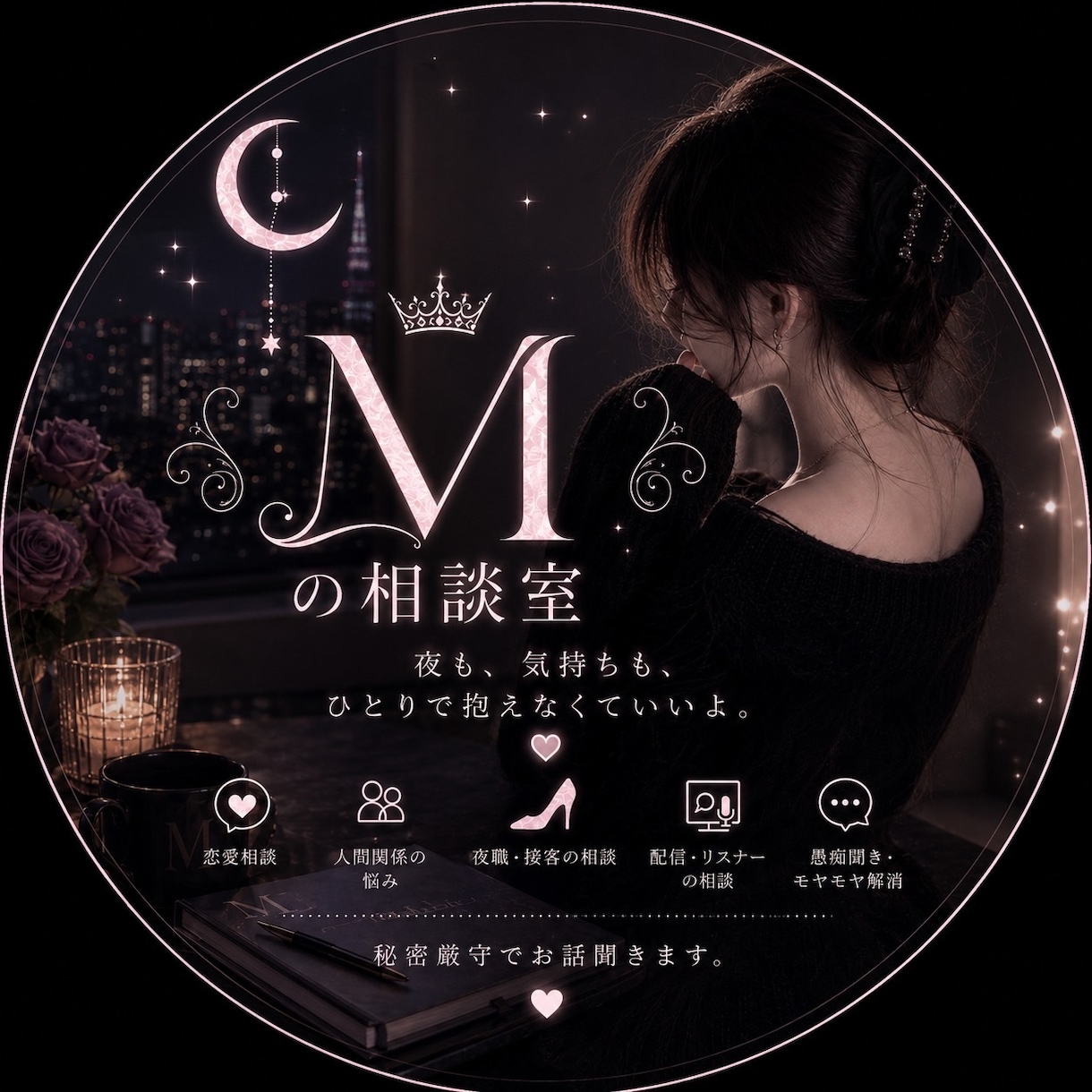 夜職/配信経験あり◎リアルな恋愛相談乗ります お気軽に1分からでも！愚痴き、相談なんでも大歓迎です。 イメージ1