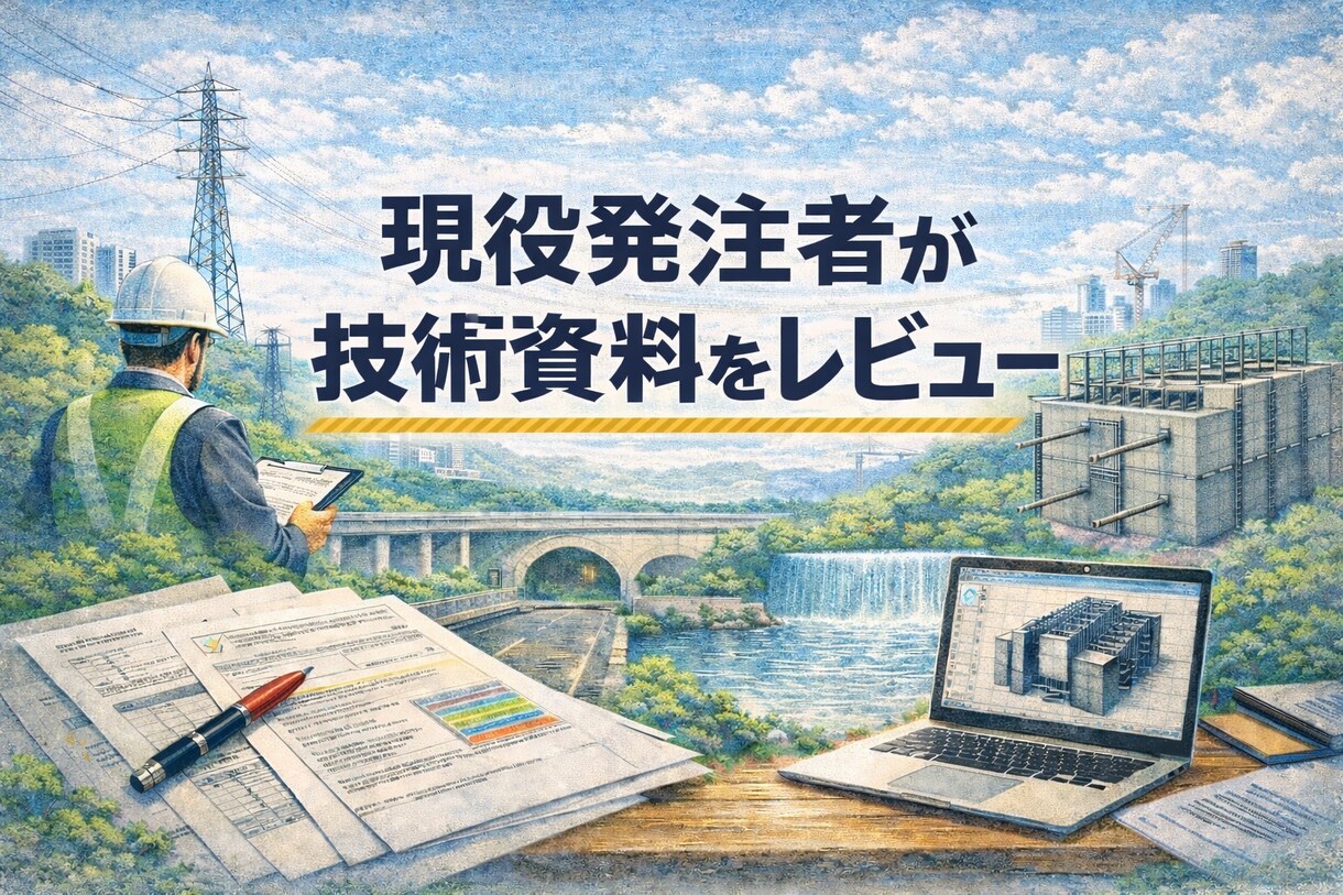 現役の発注者が技術資料をレビューします 監督員視点で「どこで手が止まるか」を可視化。 イメージ1