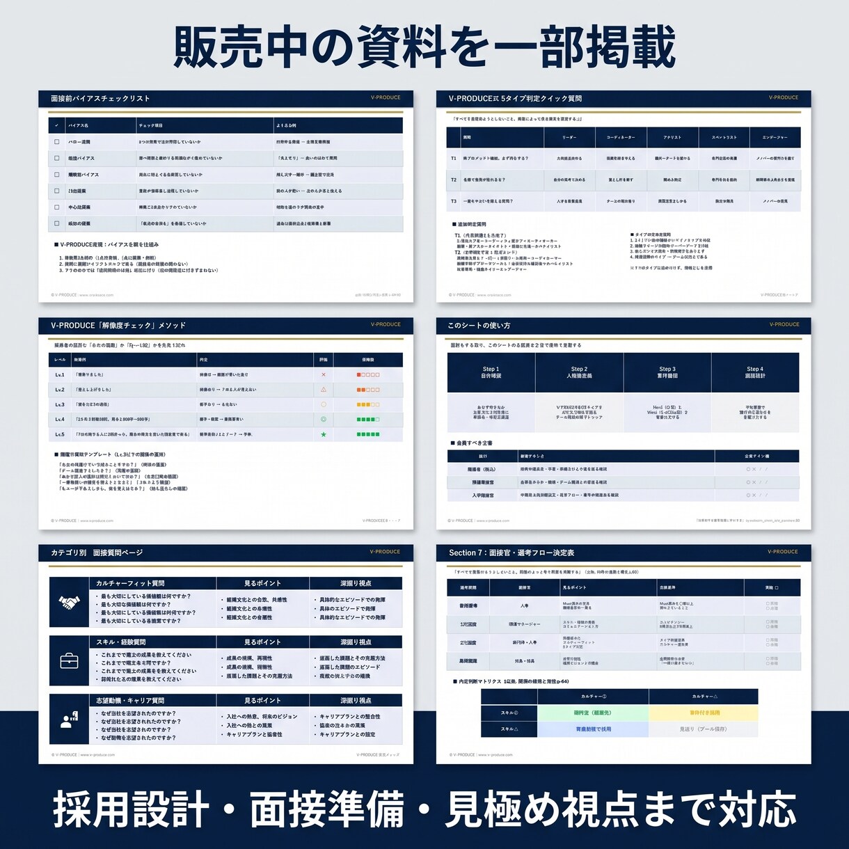 面接質問完全ガイドを販売します 採用の見極め精度を高める実践資料 イメージ2