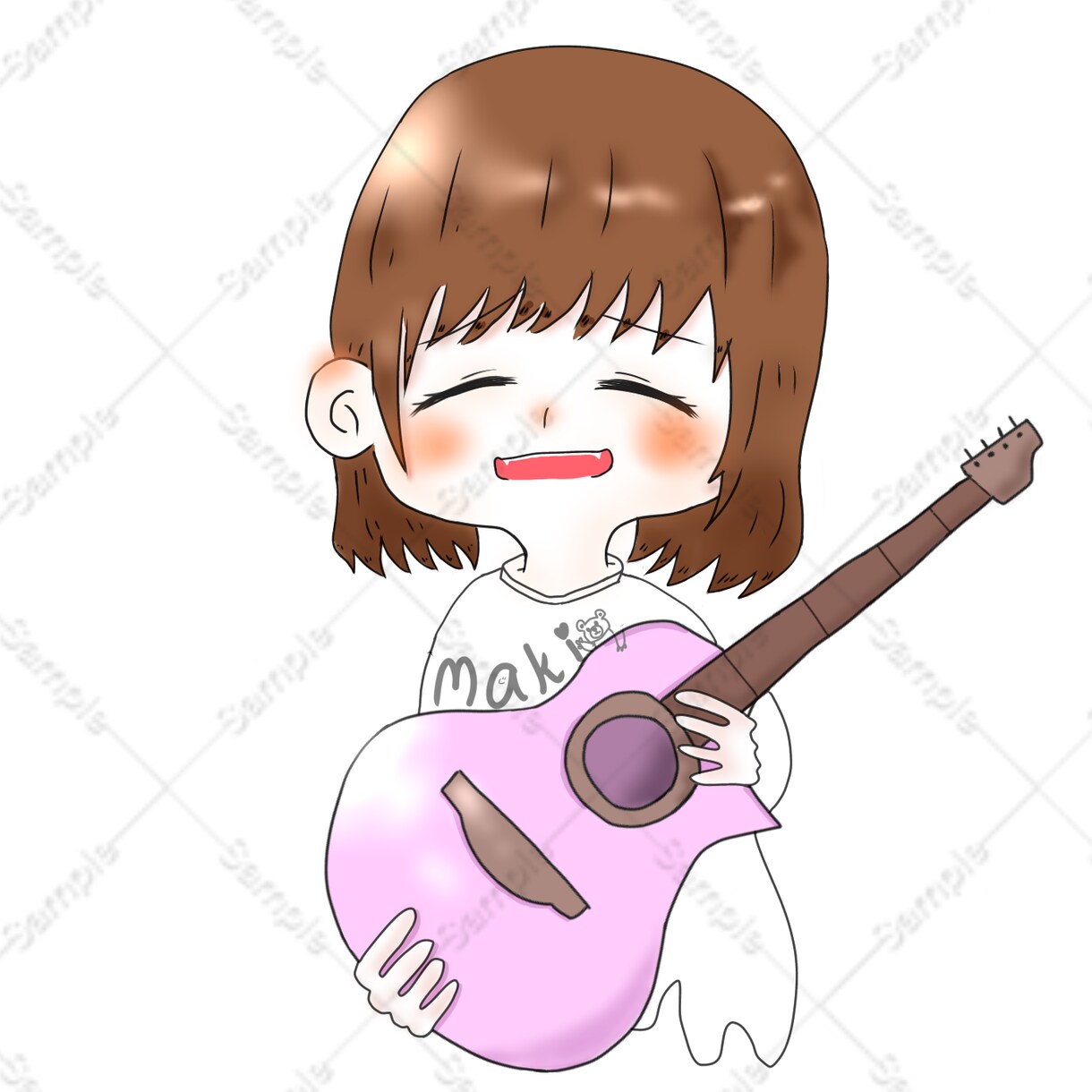 ご依頼者様だけのミニキャラアイコン作成します 即日お渡し可能！、ご希望に添えるようにお描きします！ イメージ1