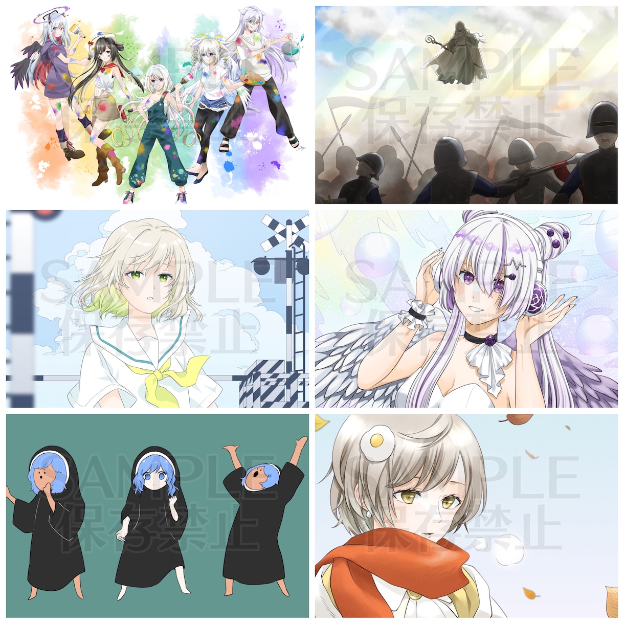 ご希望のイラスト作成いたします 人物絵、花や小物/キャラクターデザイン、衣装デザイン可 イメージ9
