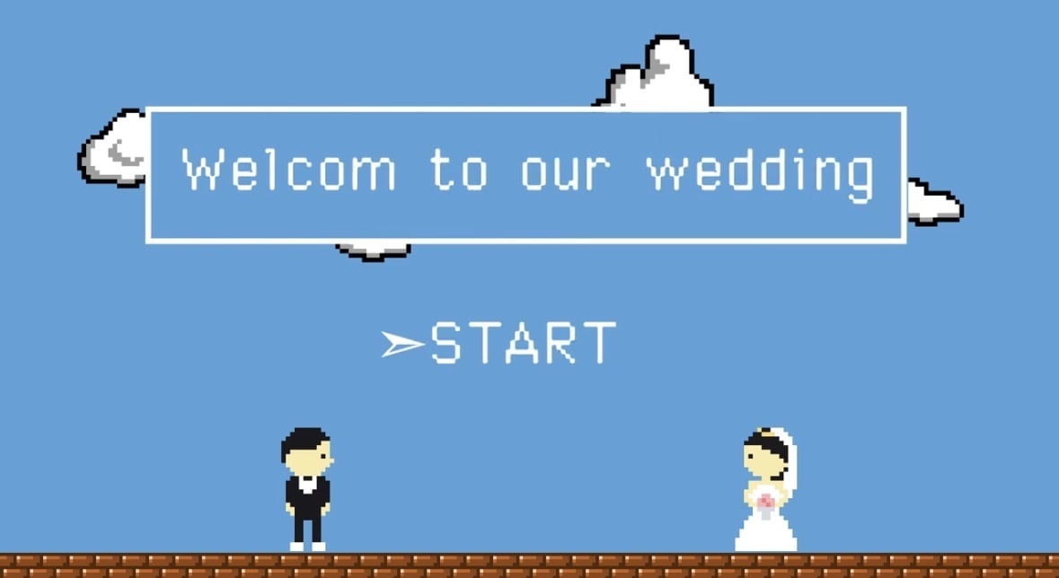 ドットゲーム風オープニングムービー作成します GAME START：ふたりの人生編 イメージ1