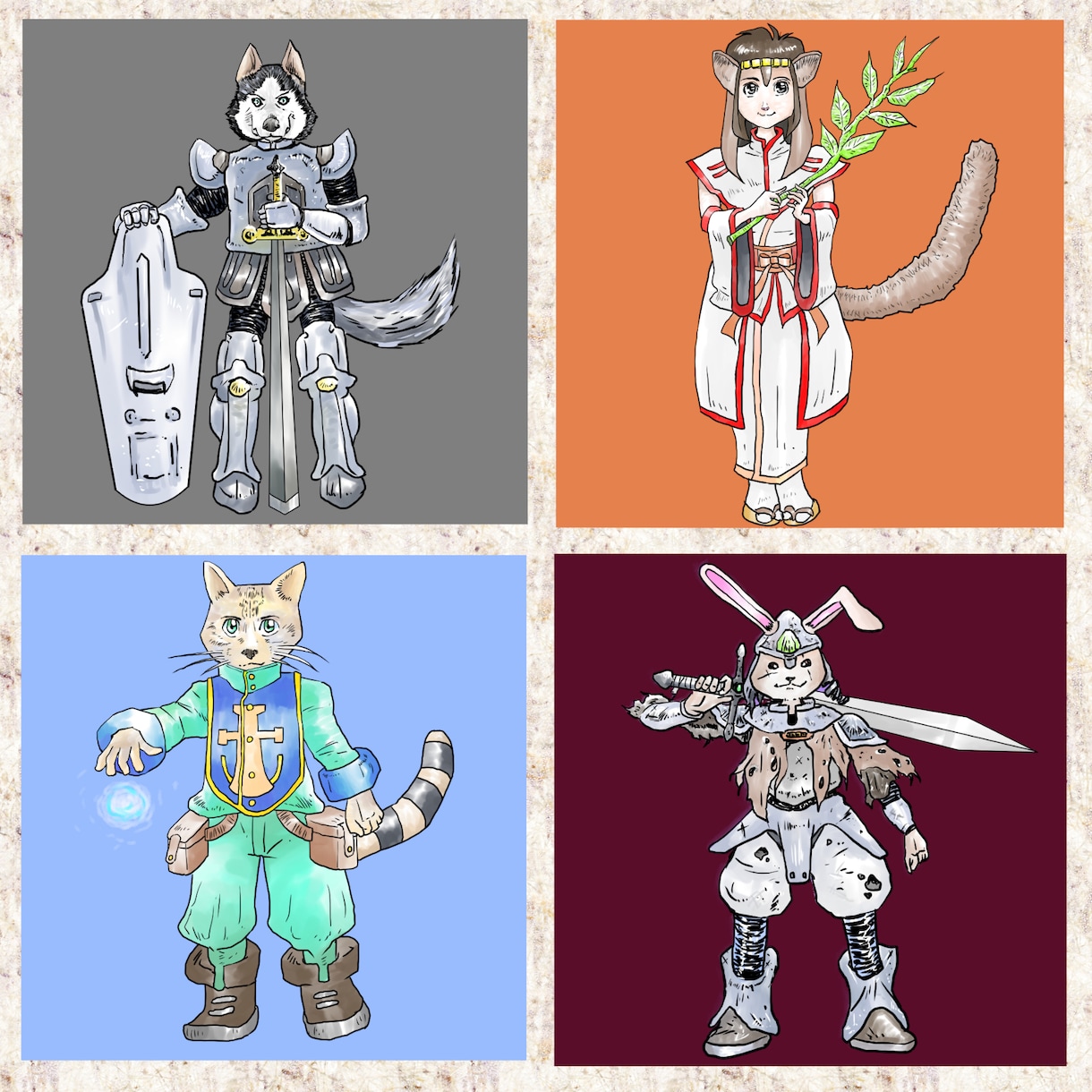 希望の動物を擬人化して描きます 漫画風になりますが気軽にお任せください。 イメージ3