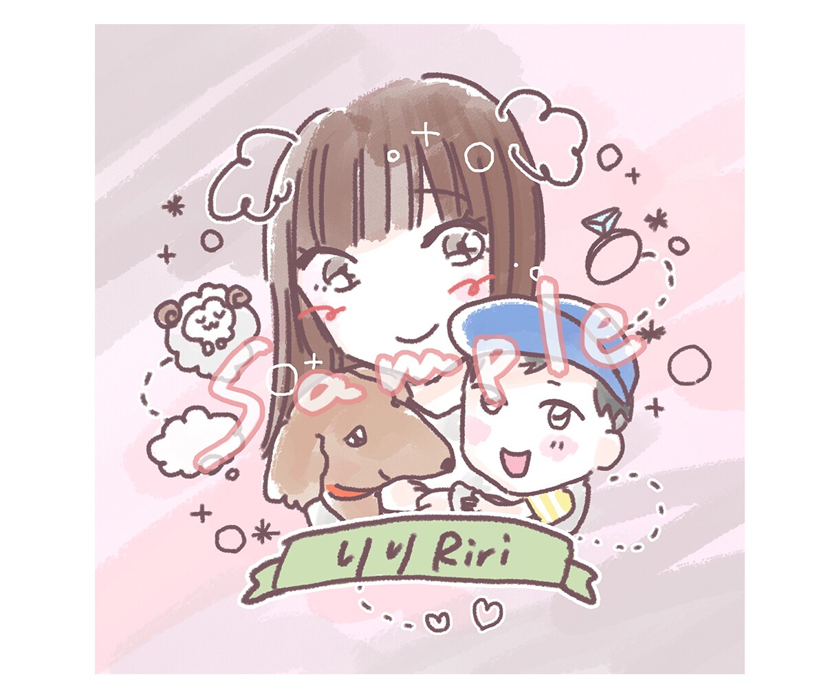 アイコンイラスト描きます 優しいタッチで、イメージに合わせてお描きします♪ イメージ2