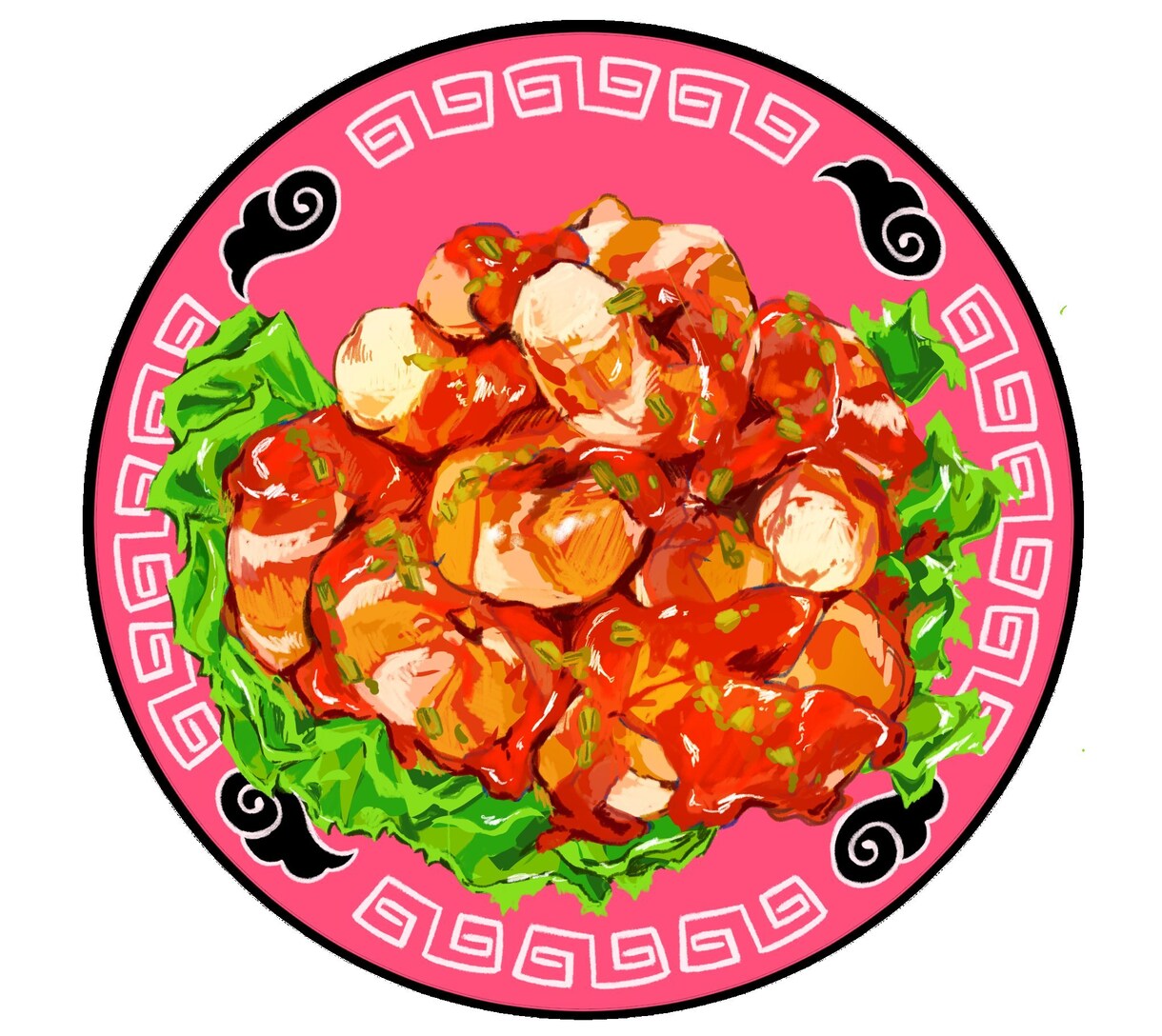 和食、中華、洋食、スイーツなんでもお料理を描きます 見ているだけでお腹が空いてくるようなお料理を描きます！ イメージ3