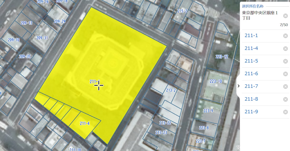 不動産営業マン向け　航空写真付き地番図を作成します 「航空写真で見える、正確な地番図」 イメージ2