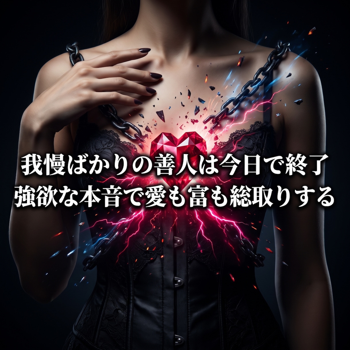 誰にも言えない本音や悩みを昇華し主導権を奪います 綺麗事は不要。腹の底のドス黒い本音を最強の魔力へと変える イメージ9