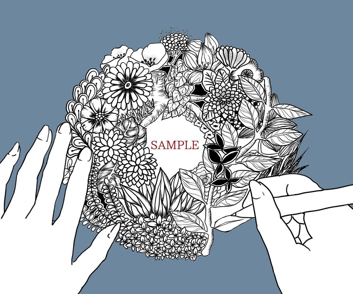 ペン画風の挿絵、ポストカードお描きします 小説の挿絵や誕生日カード、ショップカードに。 イメージ3