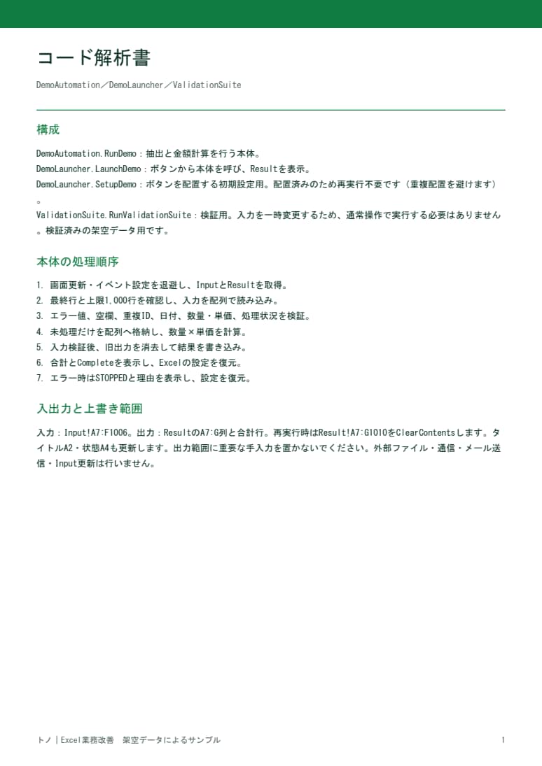 Excelの転記・集計をVBAで自動化します 先着5名限定｜小規模3,000円・中規模5,000円 イメージ6