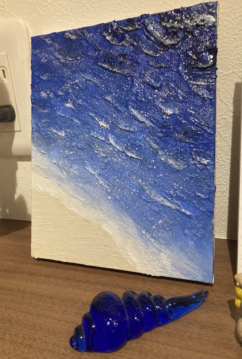 部屋に飾れる海の立体的な絵画を描きます 海の絵画を部屋に飾ってみたい方へ イメージ2