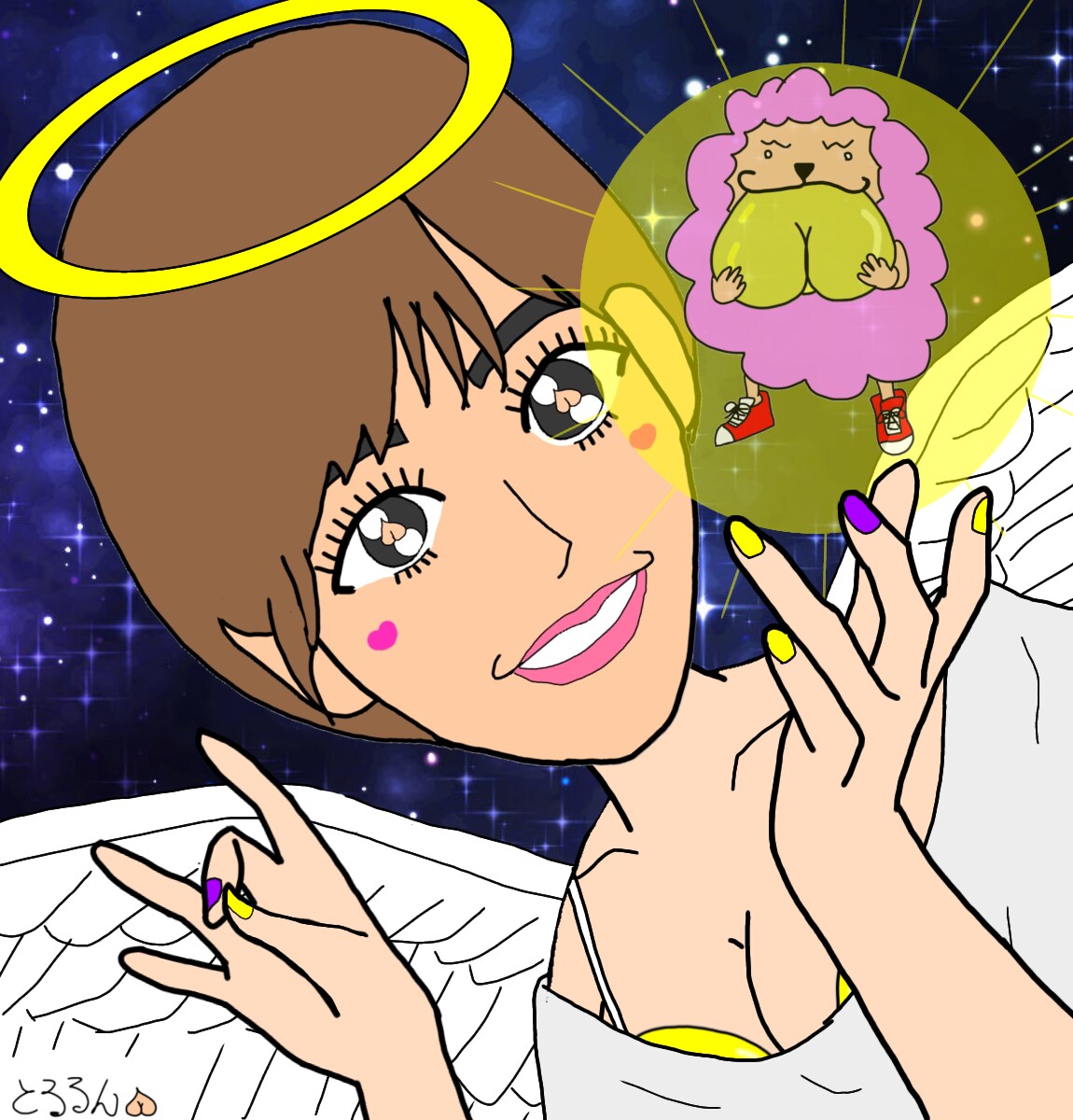 ゆる〜い感じの似顔絵お描きします デジタルデータでのお渡しとなります イメージ4