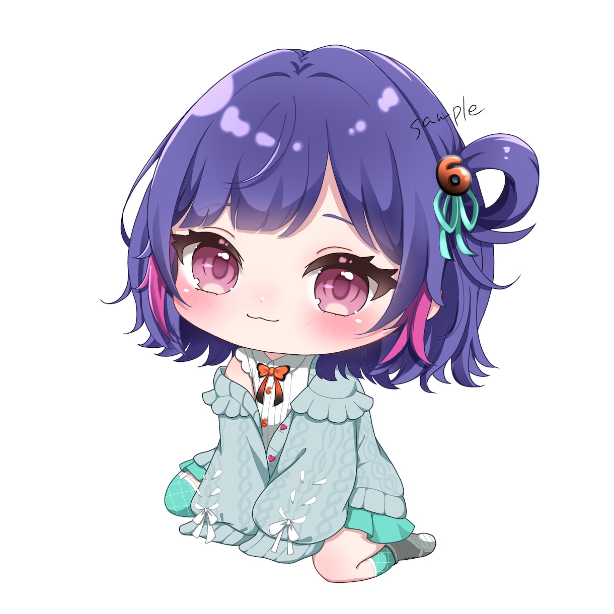 アイコン・配信・グッズ向けのミニキャラを描きます 魅力をぎゅっと詰め込んだ、目を引くかわいいミニキャラに！ イメージ3
