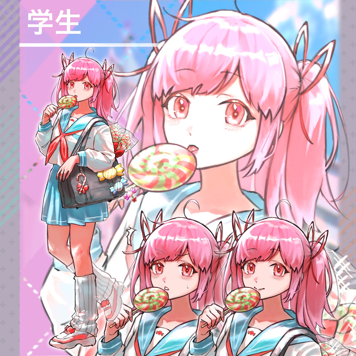 TRPGキャラクター立ち絵制作します はっきり・すっきりした色使いのキャラクターを制作します！ イメージ8