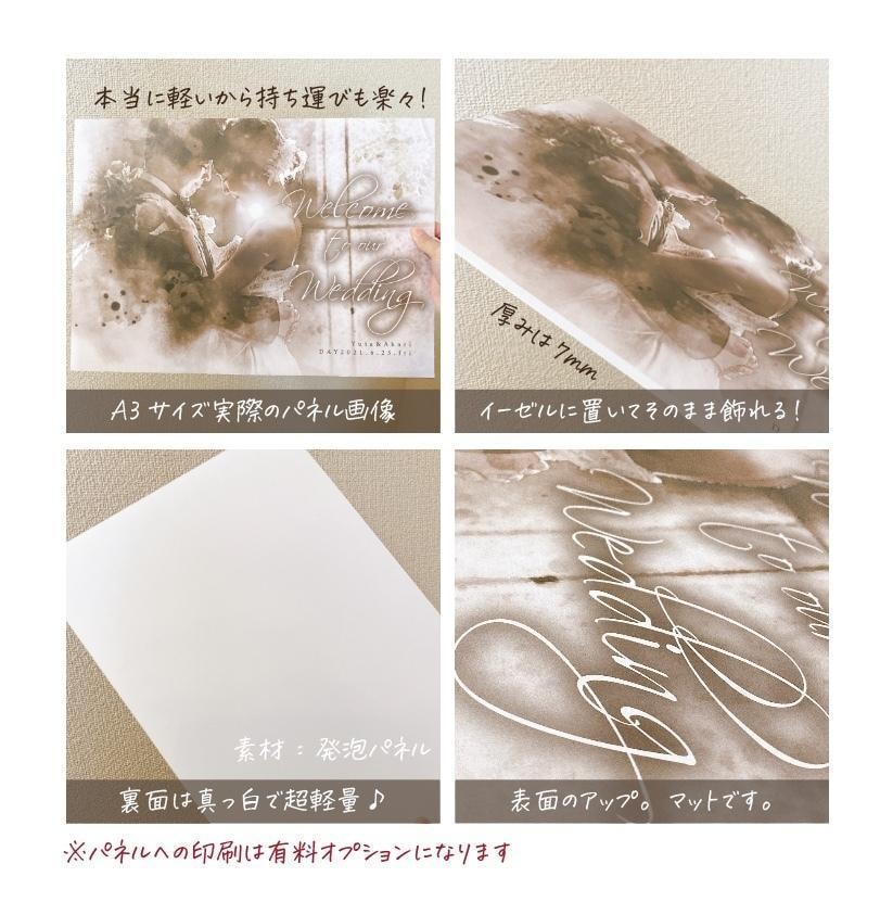 結婚式の席次表シーティングチャート作成します 選べるデザイン6類♪印刷発送も可能です！ イメージ5