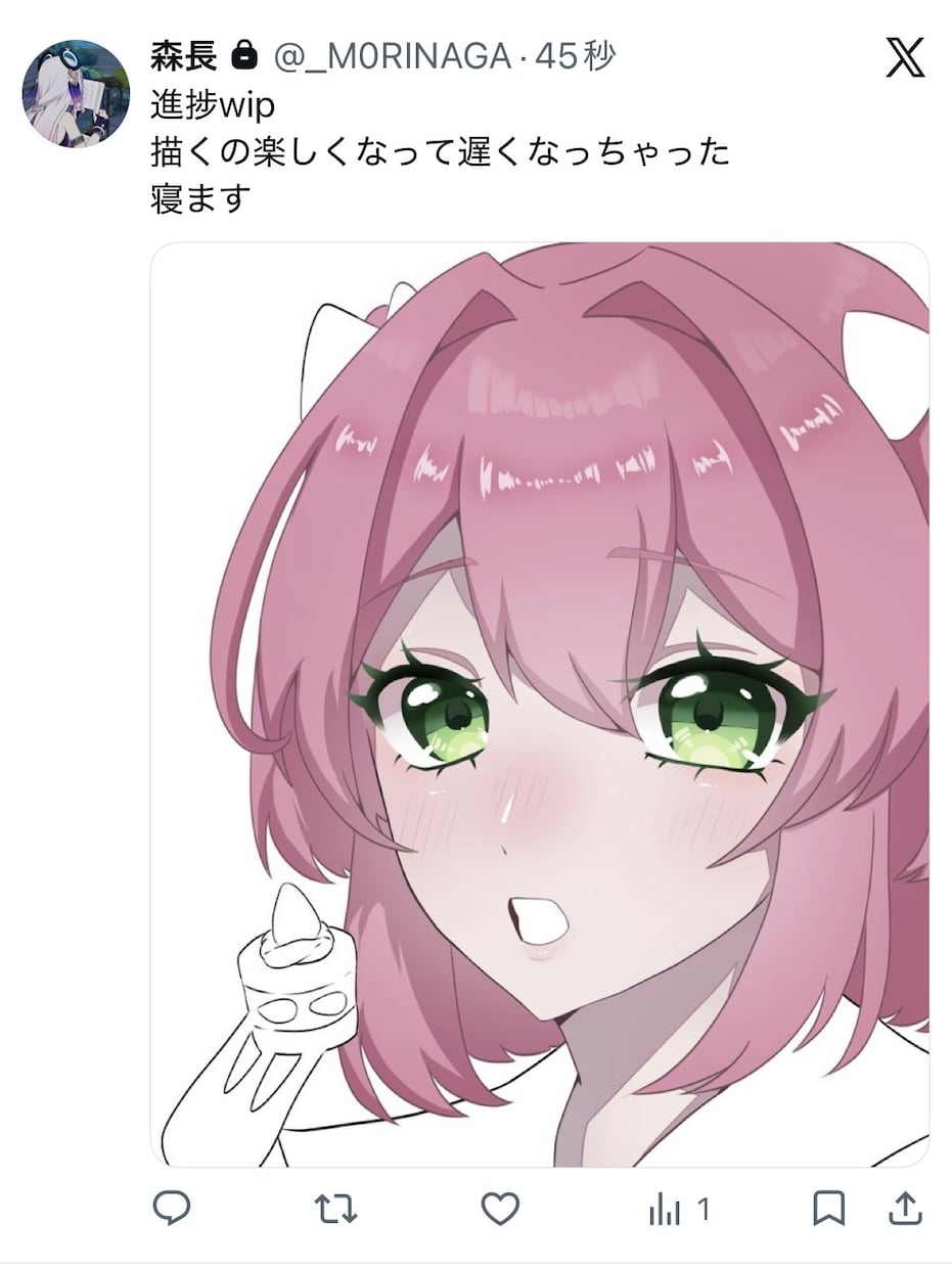 初出品✦SNSアイコン,1枚絵描きます 2枚目～は絵柄の見本のためラフ+直撮りの状態です イメージ2
