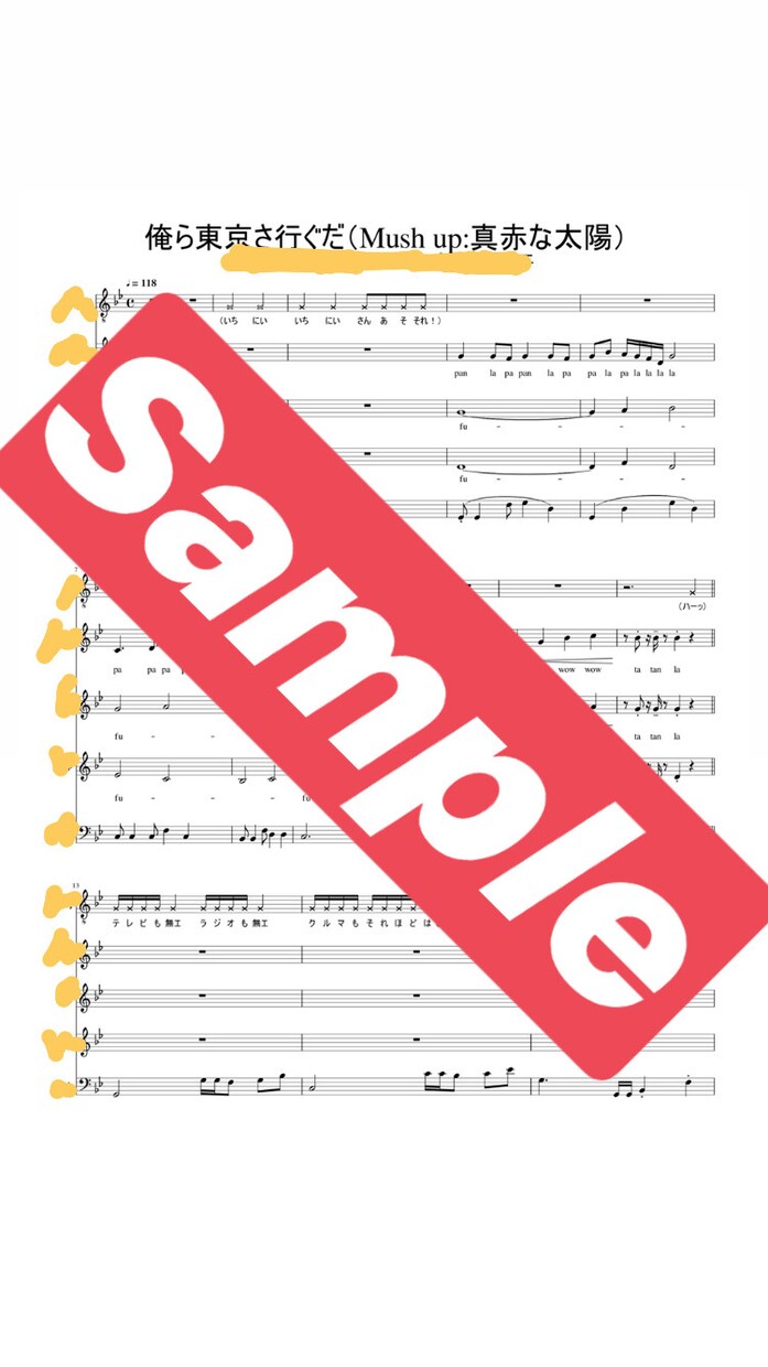 アカペラ楽譜制作します グループの良さを最大限に活かした編曲をします！ イメージ5
