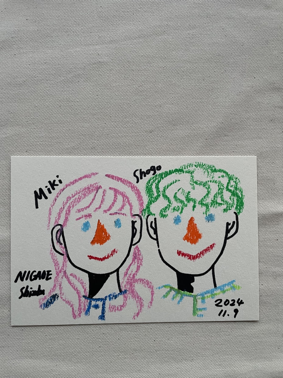 絵本タッチのクレヨン画似顔絵描きます 手書き似顔絵絵本タッチのクレヨン画でお描きします イメージ2