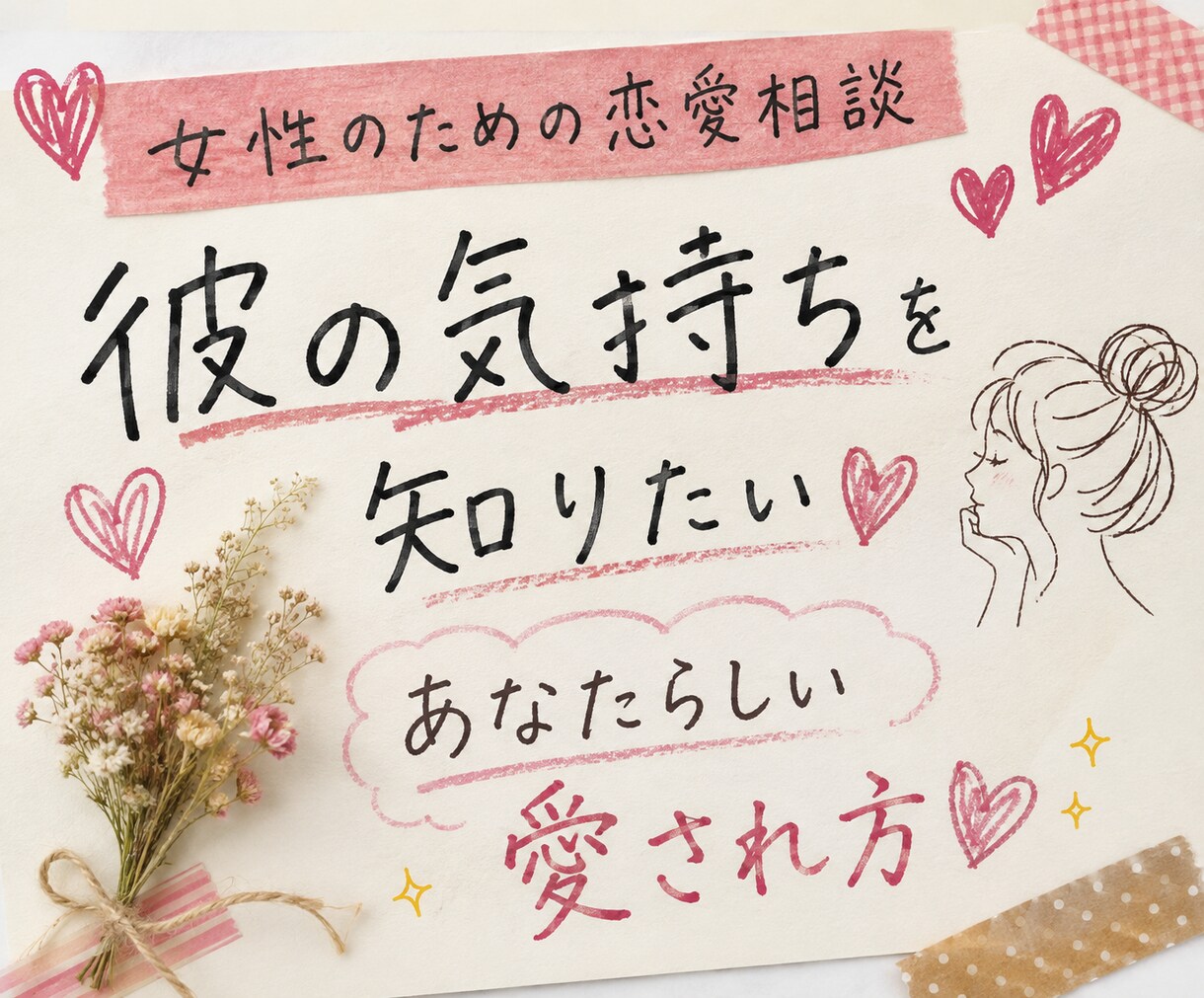 彼の気持ちが分からず悩むあなたへ♡男心を紐解きます 優しく寄り添います♡モヤモヤ解消！愛される私へ イメージ1